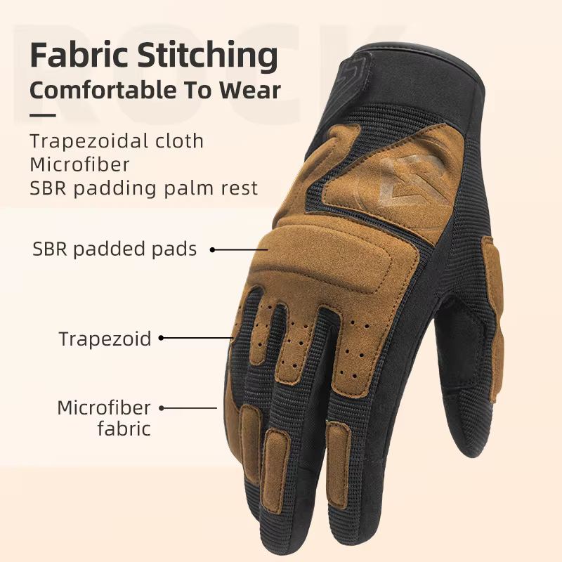 ROCKBROS – gants de vélo respirants et antidérapants, antichocs, en Polyester, confortables, équipem