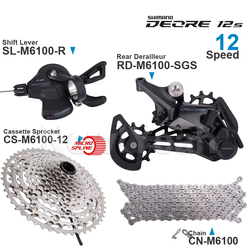 WinterMANO DEORE M6100 Groupe Shifter SL-M6100 Dérailleur Arrière RD-M6100 Cassette Pignon CS-M6100 