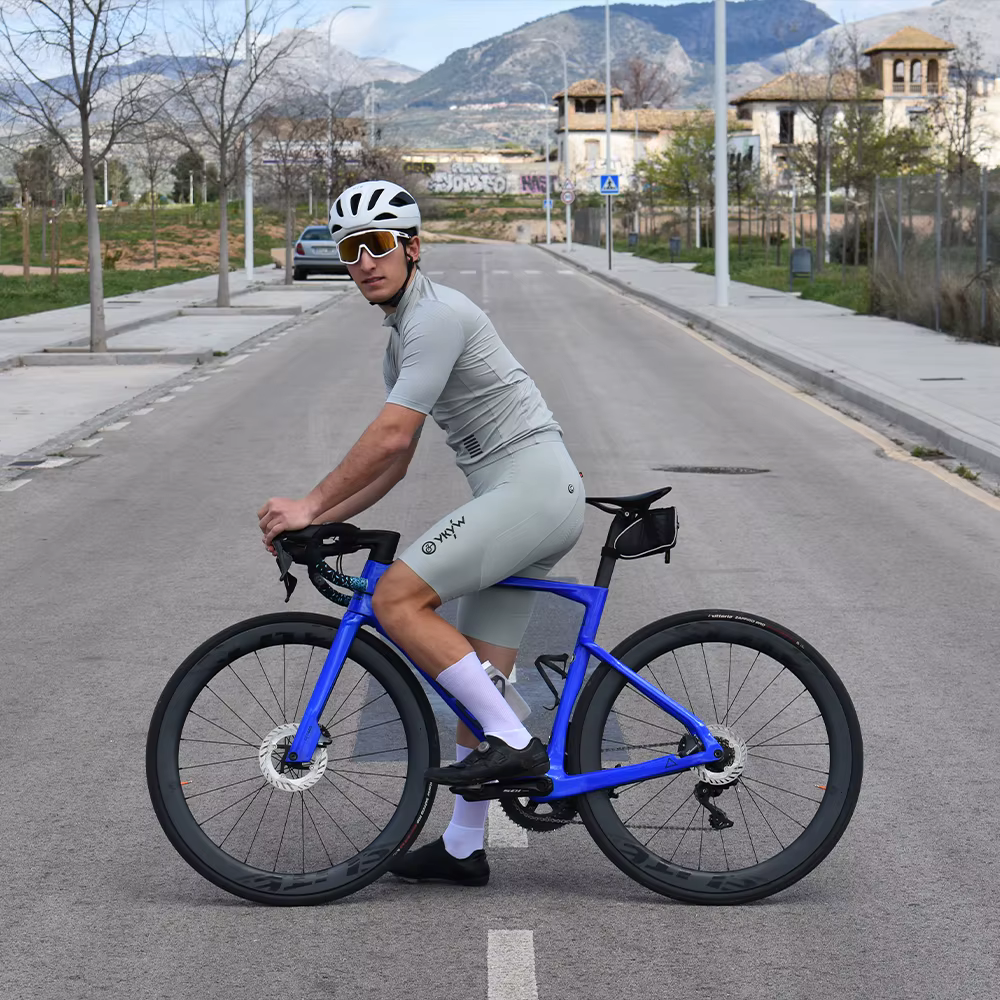 Ykywbike Cuissard de cyclisme pour homme Cuissard de vélo sans couture 7 heures de vélo de route Rem