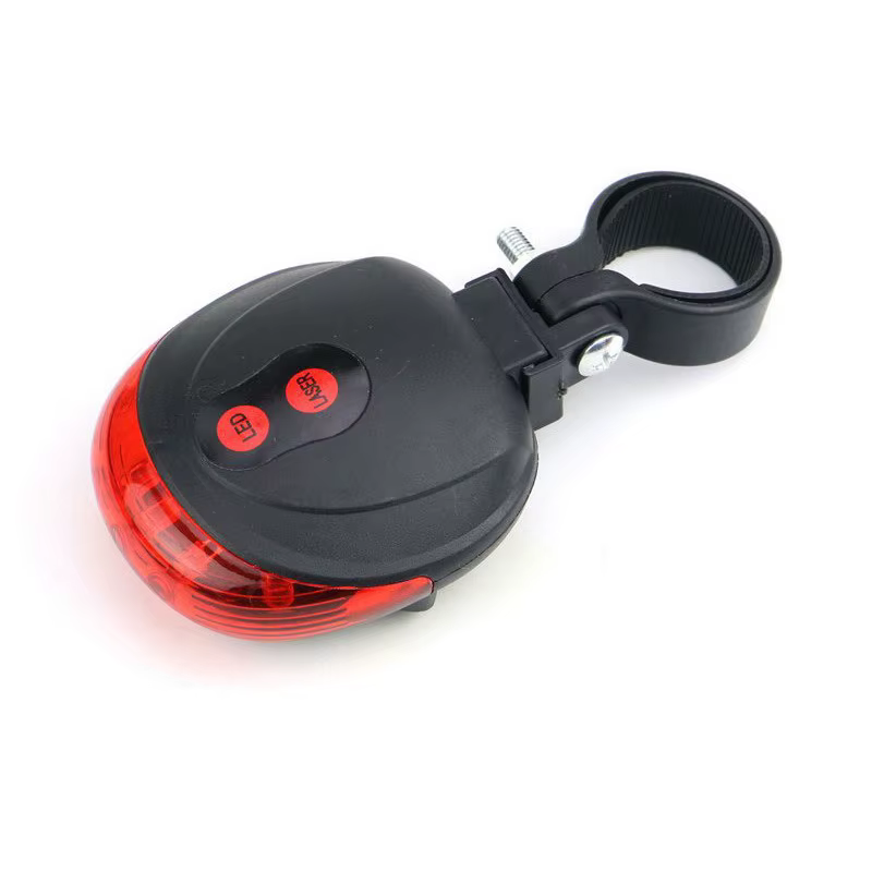 Feu arrière rouge pour vélo de montagne, lumière Laser pour conduite de nuit, feu arrière clignotant