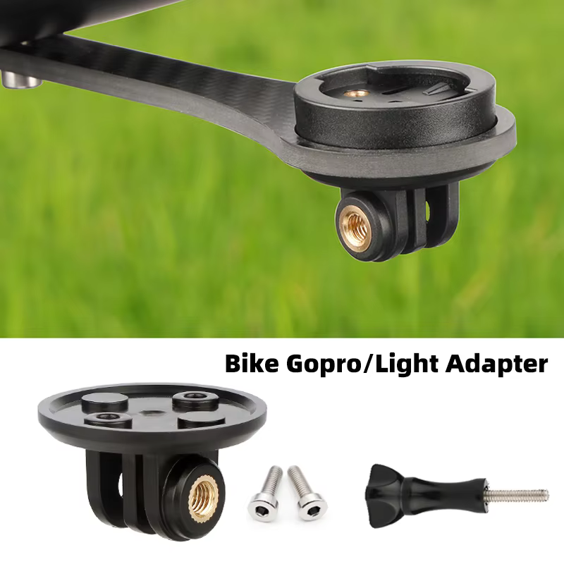 Adaptateur universel de montage Gopro pour vélo de route ultraléger, adaptateur de montage pour lumi