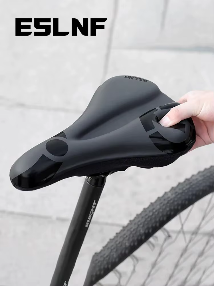 ESLNF Gel souple vélo anti-dérapant imperméable housse de selle coussin rembourré Sport vélo extérie