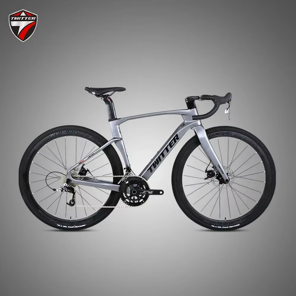 Vélo de route en fibre de carbone TWITTER GraveL V3pro 105/R7120-24S avec frein à disque hydraulique