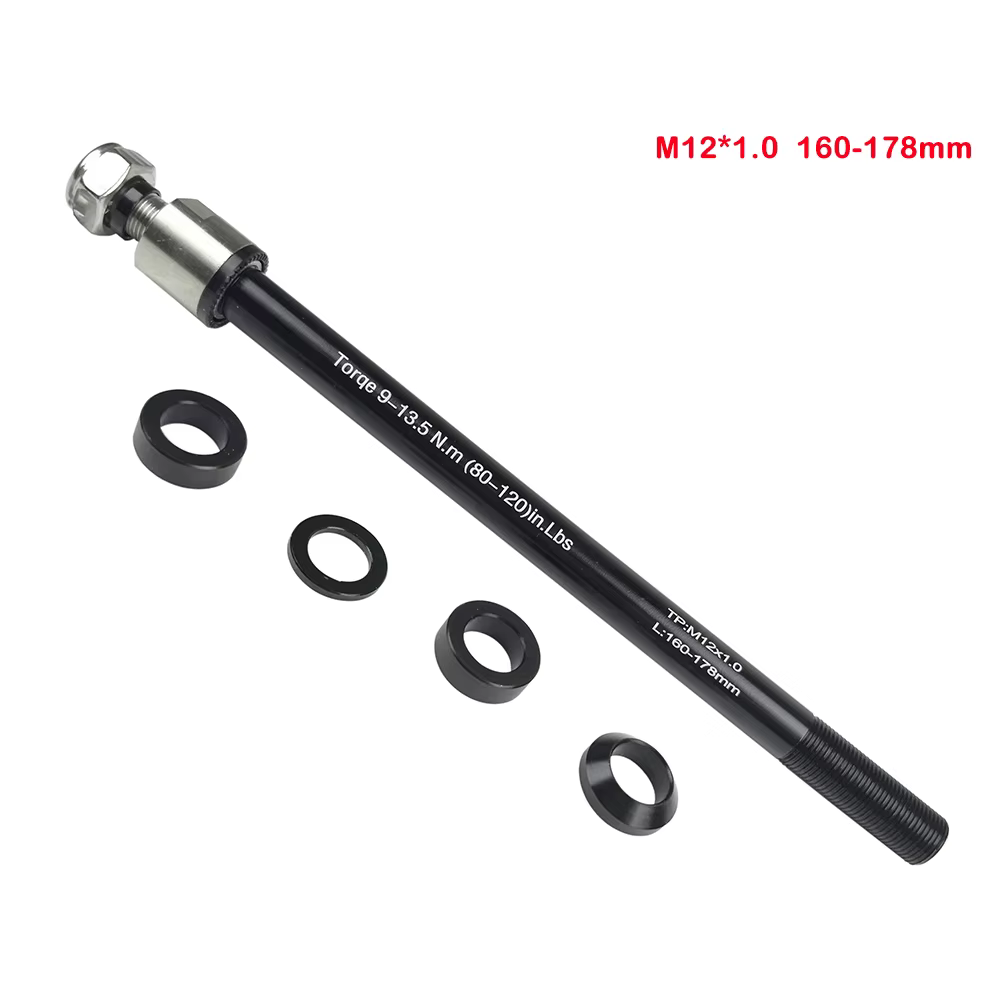 Remorque de vélo en alliage d'aluminium, axe traversant 160-178mm, attelage de remorque de vélo, axe