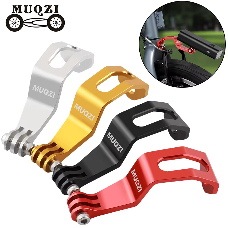 MUQZI support de feu avant support de montage de fourche de vélo support d'oeillet de phare pour vél