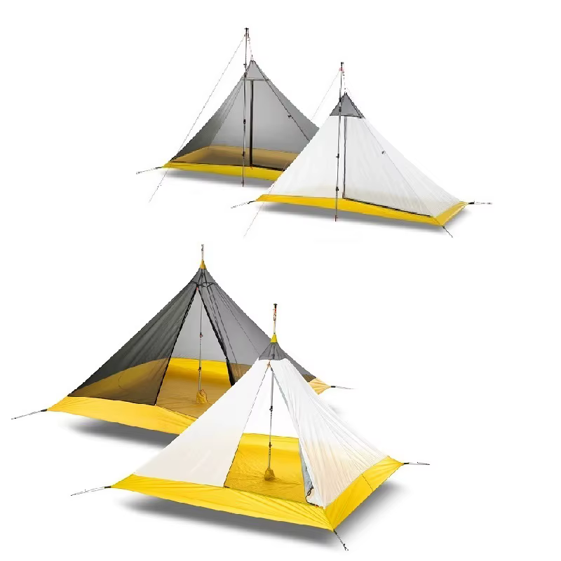 Hikeburger noeud 145 cm pyramide ultralégère 1.45 m tente intérieure sans tige 2-4 personnes Camping