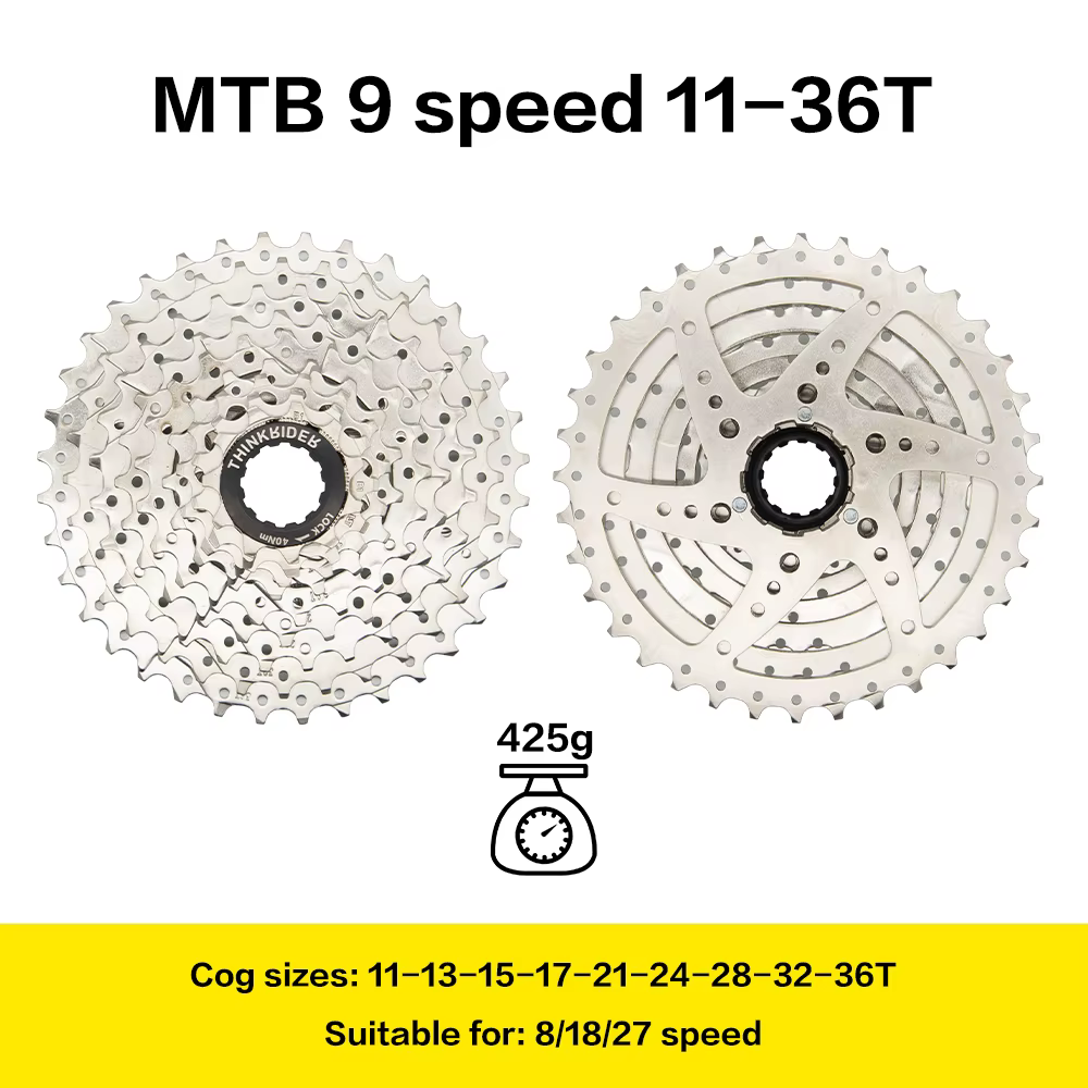 ThinkRider – Cassette de vélo de montagne, vitesse 8, 9, 10, 11 vitesses, pignon de roue libre pour 