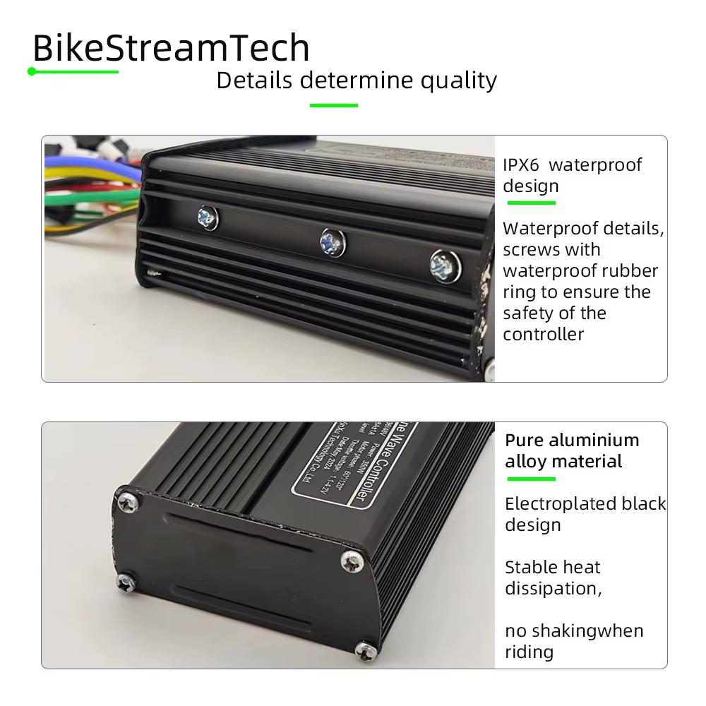 E-bike 36V 48V 60V 500W 25A moteur sans balais contrôleur d'onde sinusoïdale universel G51 couleur LCD Kit pour vélo électrique Scooter