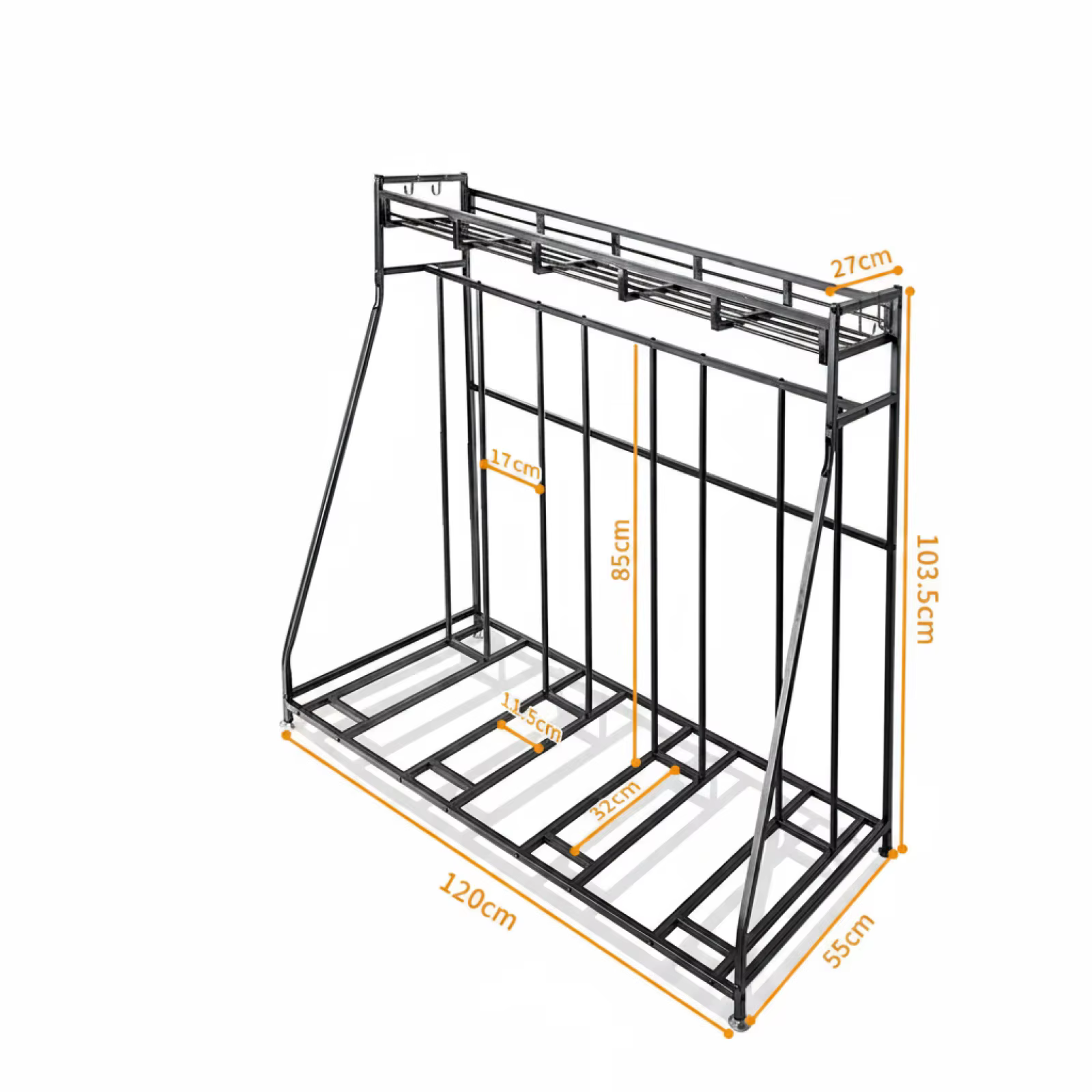 Support de rangement pour 4 vélos