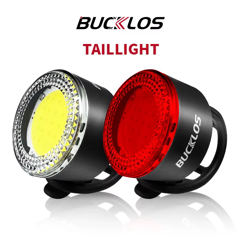 BUCKLOS feux de cyclisme COB phare de vélo feu arrière LED