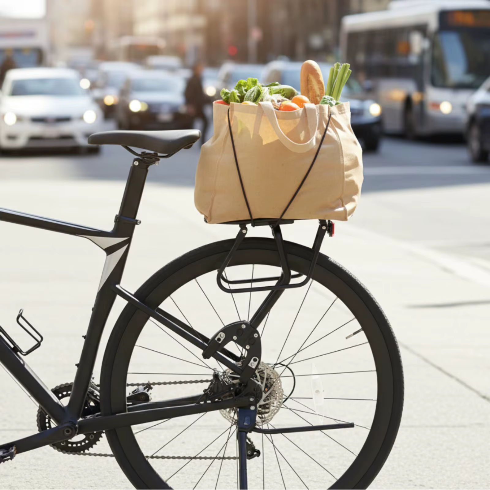 Porte-bagages arrière de vélo en alliage d'aluminium