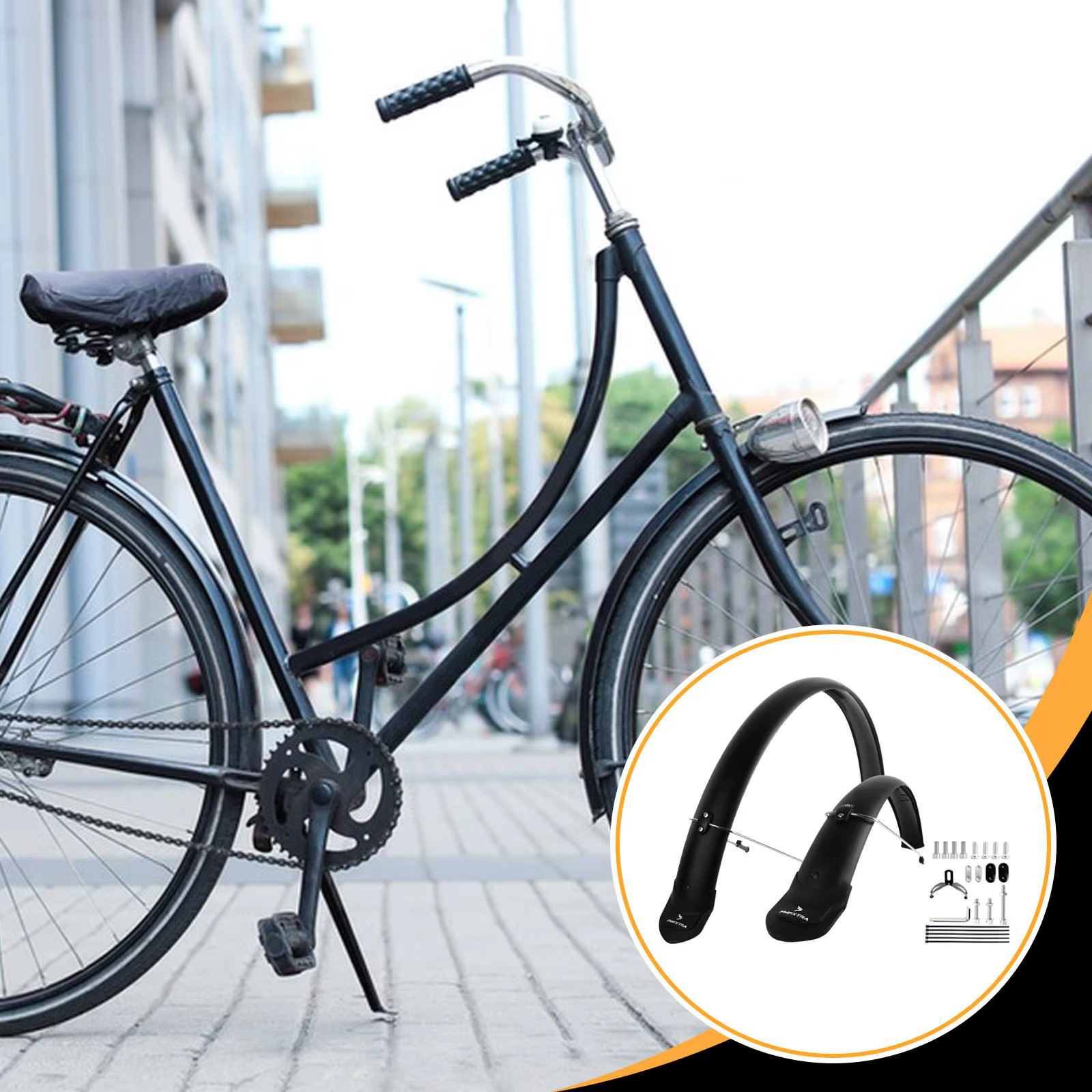Garde-boue de vélo de montagne 26/29 pouces avec support de fixation