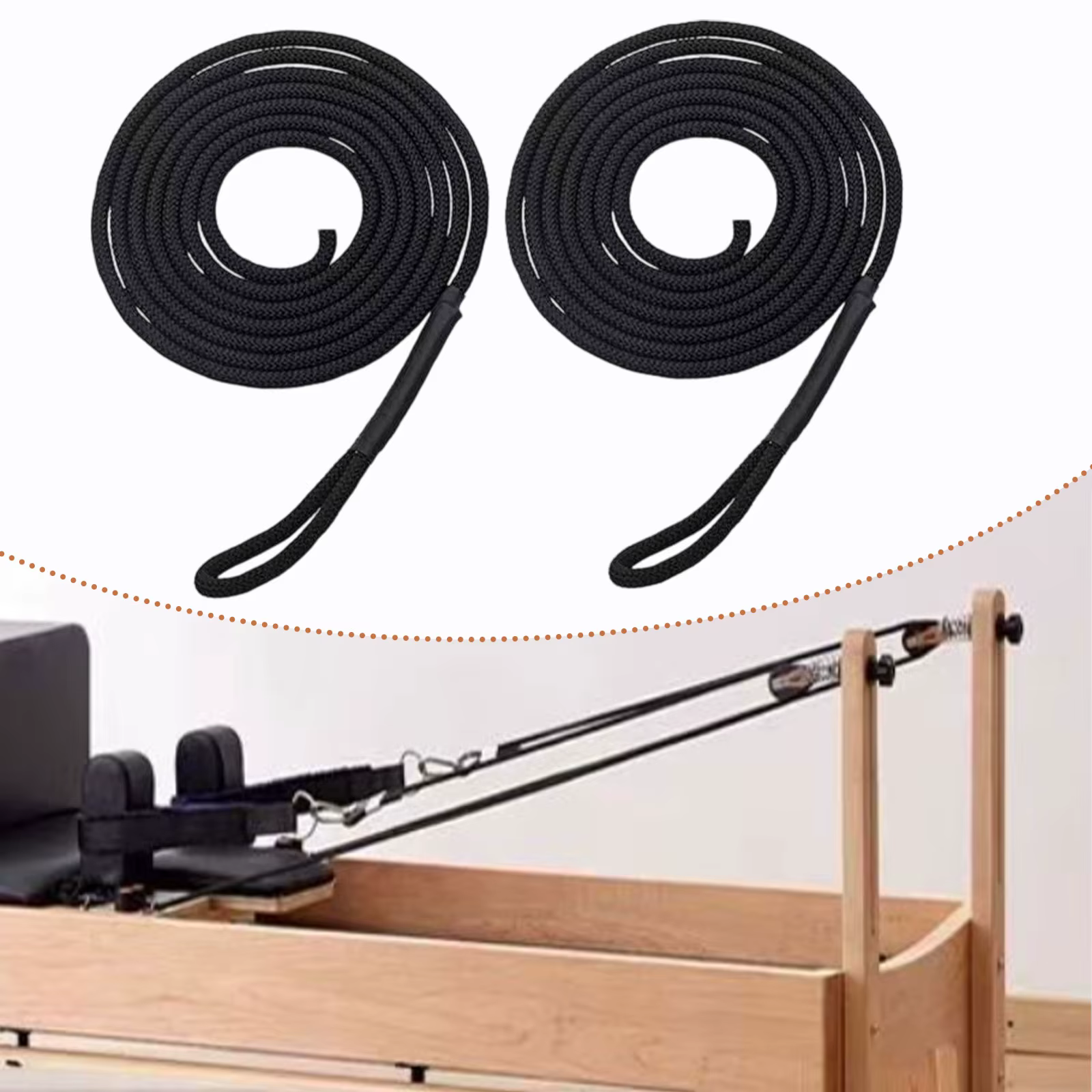 Matériel de ceinture de traction de réformateur de Pilates, sangle professionnelle pour équipement d'exercice d'équilibre assis, accessoires de lit de base de Pilates
