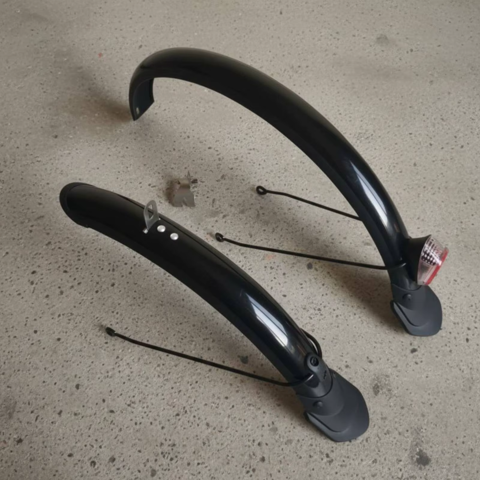 Ensemble de garde-boue pour vélo pliant de 20 pouces, protection contre l'eau, ensemble de garde-boue noir facile à installer, garde-boue pour vélo pour temps pluvieux