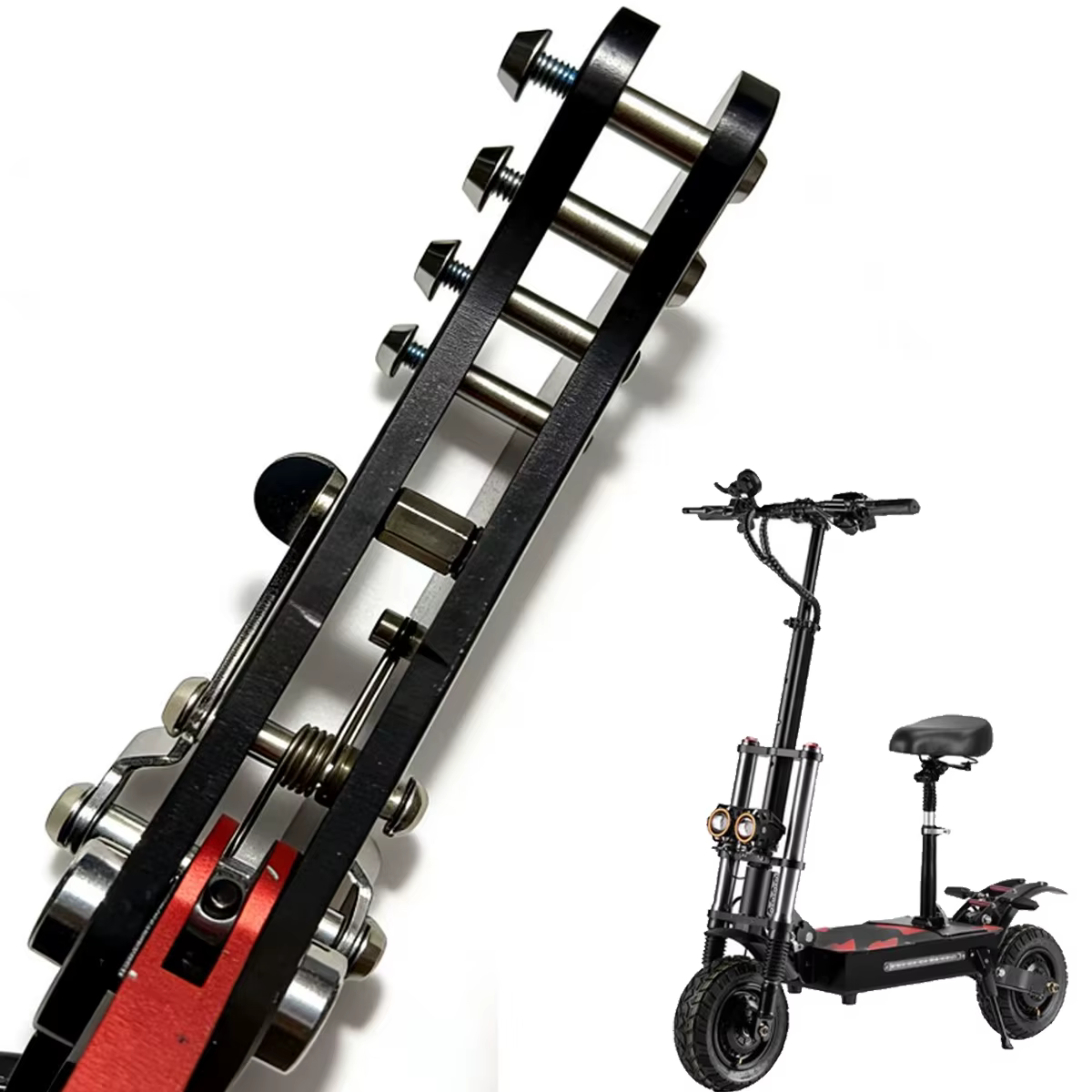 Système de pliage de scooter électrique, assemblage en alliage d'aluminium, pièces de pliage de scooter électrique pour accessoires LAOTIE BOYUEDA