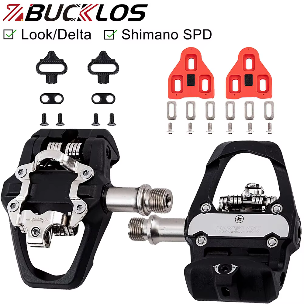 BUCKLOS pour SPD/LOOK DELTA pédale de vélo double fonction