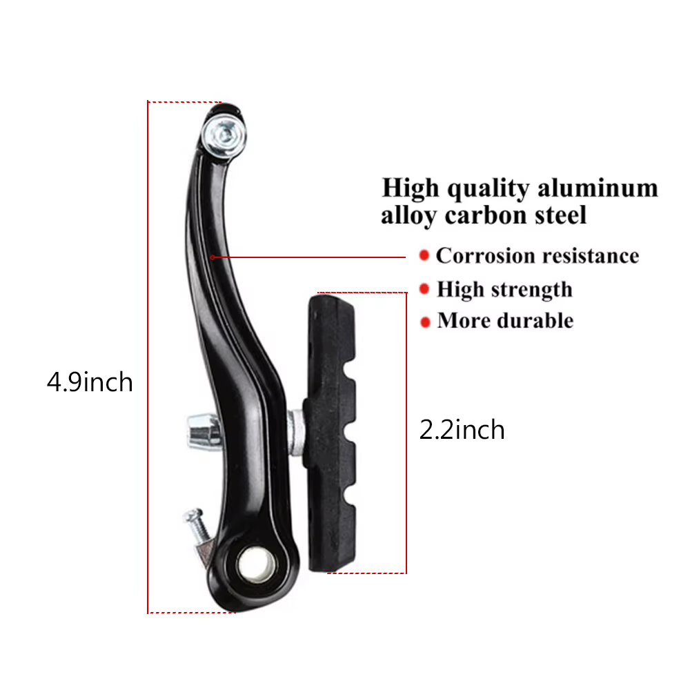 Freins V-Brake BUCKLOS pour vélo, en alliage d'aluminium, freins à tirage linéaire pour VTT, BMX, vélo de route pliable