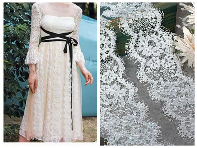 Accessoires en dentelle blanche pour décoration de sous-vêtements, coiffure faite à la main, ceinture de vêtements, bricolage