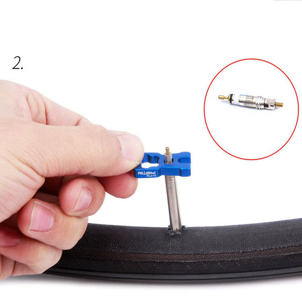 Valve de réparation portable 4 en 1 pour vélo de route et VTT