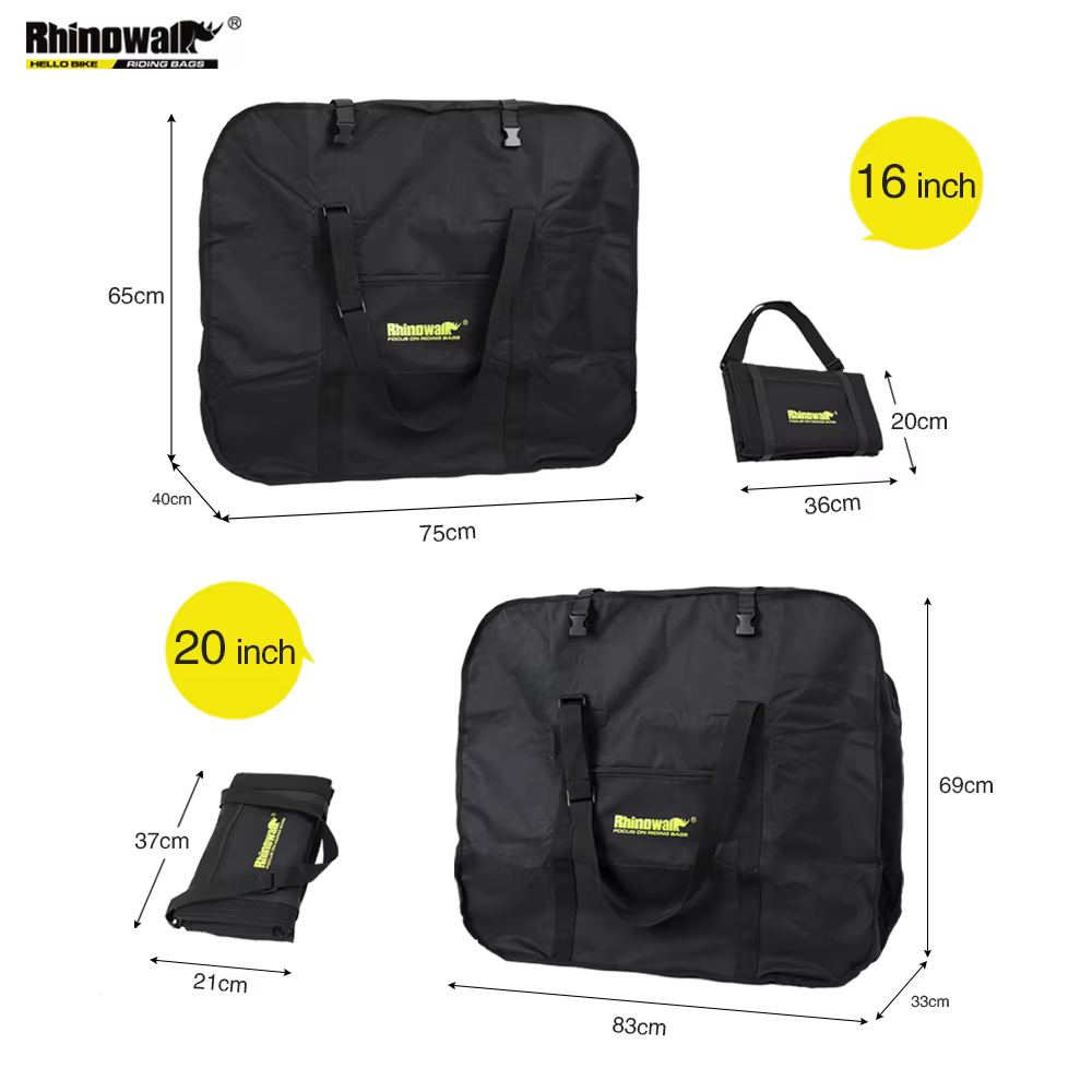 Rhinowalk – sac de Transport pour vélo pliant de 16 à 20 pouces
