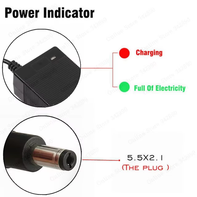 Chargeur de batterie intelligent 42V 3a pour vélo électrique série 10