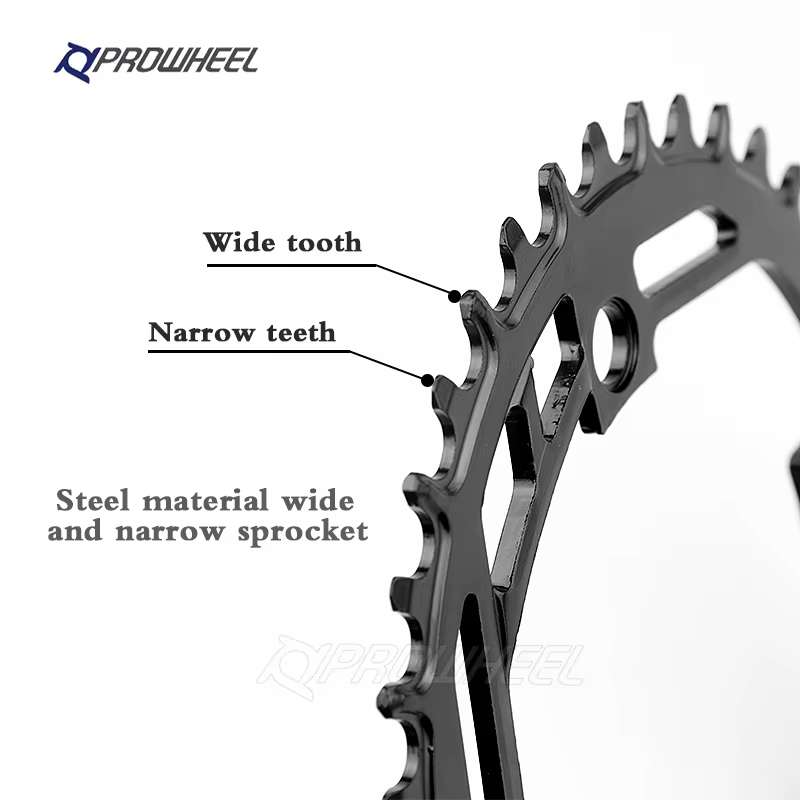 Plateau de pédalier PROWHEEL MTB Narrow Wide 32-40T 104BCD pour vélo de montagne à vitesse unique