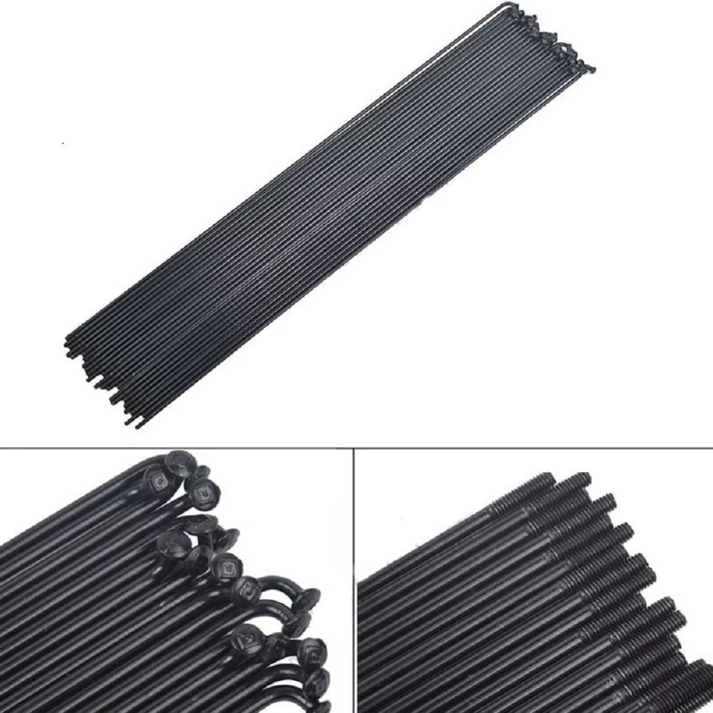 Rayons de roue de vélo en acier, 36 pièces, 14G J Bend, 253mm-294mm