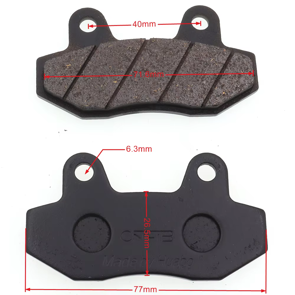Plaquettes de frein à disque avant pouvez-vous 6 pour scooter cyclomoteur