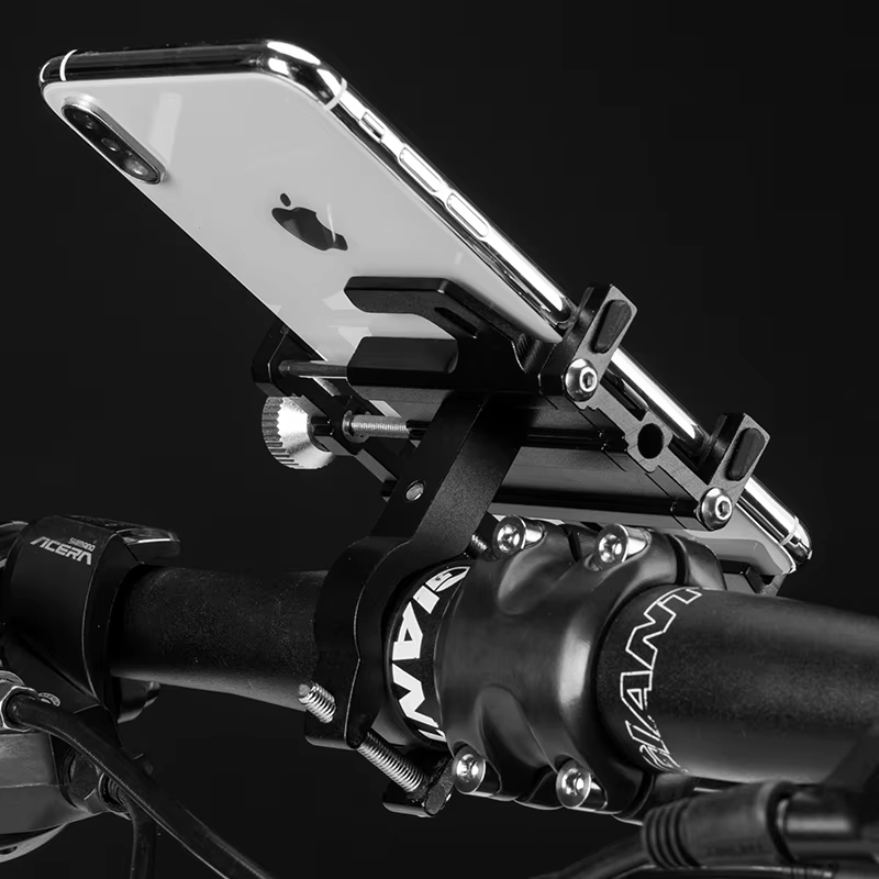 ROCKBROS – support de téléphone pour moto et vélo électrique en alliage d'aluminium cinq griffes mécanique CNC