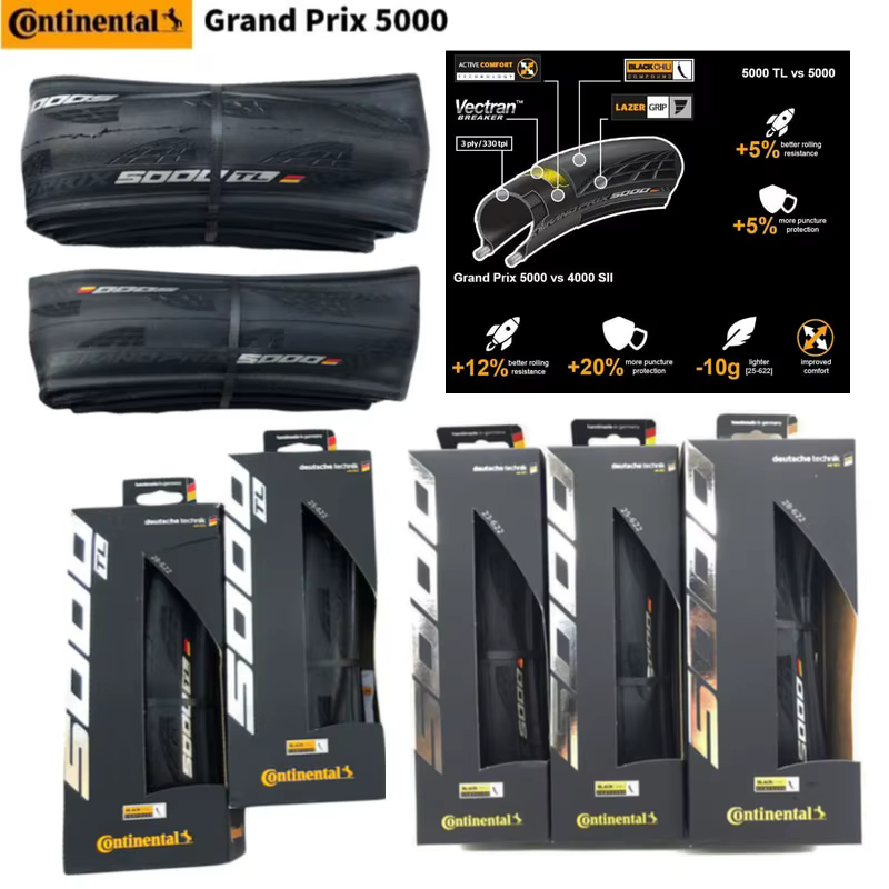 Pneus de vélo de route pliables Continental Grand Prix 5000/GP5000 STR 700 23c 25c 28C