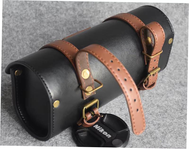 Sac de vélo en cuir fait à la main