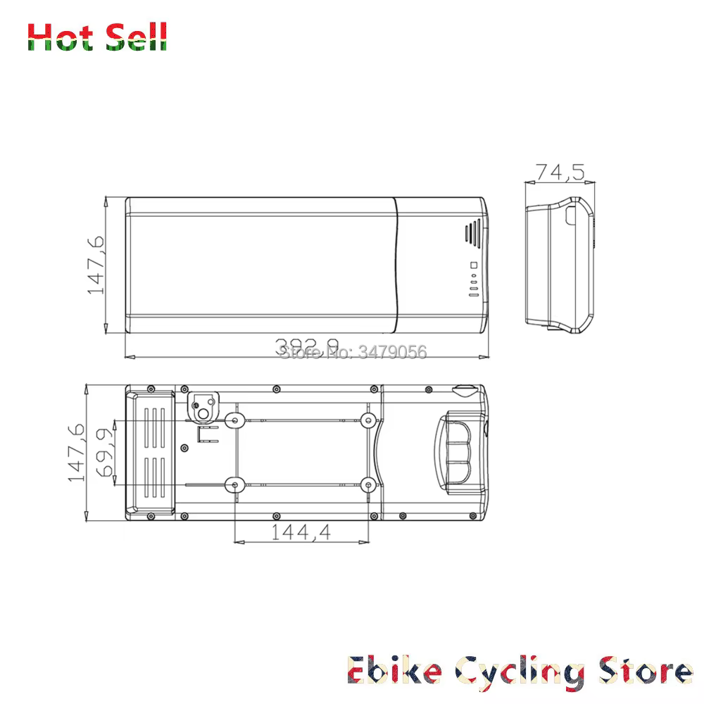 Batterie Arrière T1 Electrolux Ebike