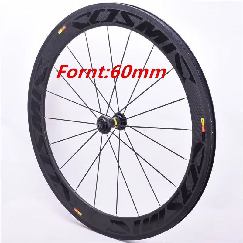 Vente d'usine 700C jeu de roues en carbone 60mm + 88mm