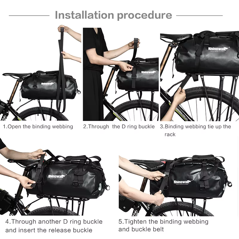 Rhinowalk – sac de vélo étanche de 20l