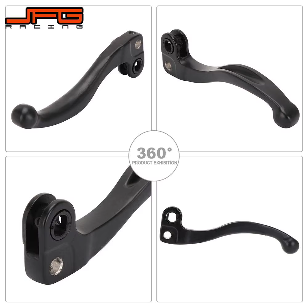 Leviers de frein gauche et droit en aluminium pour moto