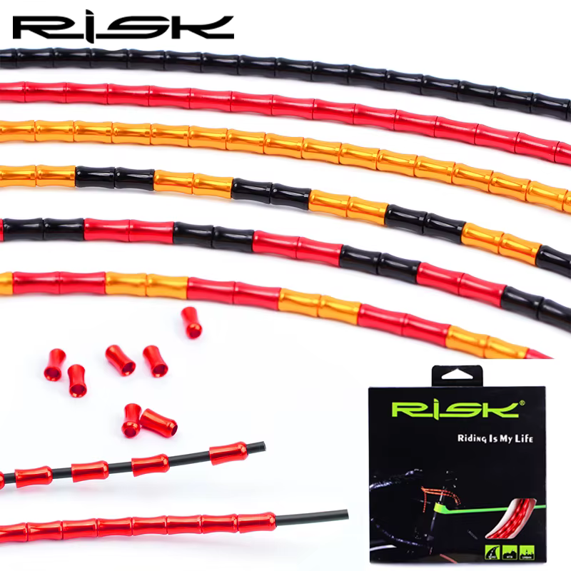 Risque vélo poisson os changement de vitesse frein lien ensemble pour vtt vélo de route compétition Protection complète câble dérailleur ligne fil ensemble
