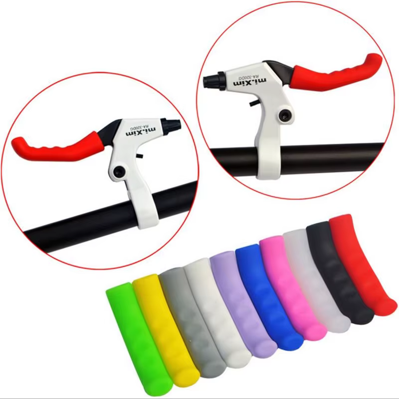 Protecteurs de poignées de vélo en silicone