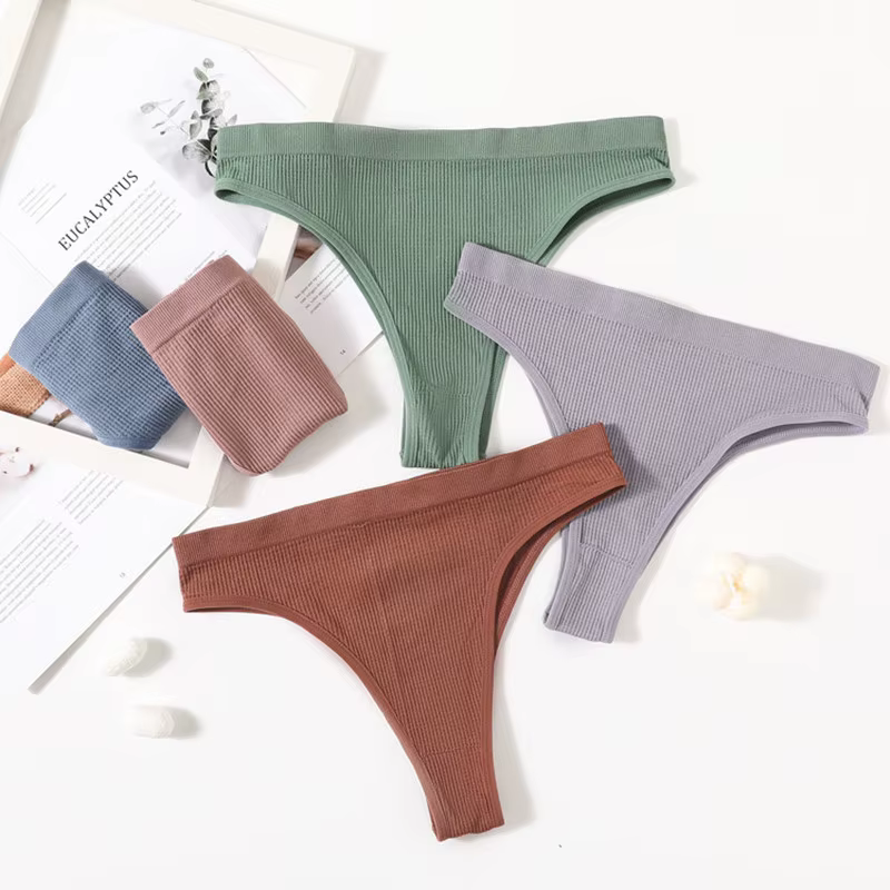 Femmes culottes sans couture slips pour femmes Sexy Lingerie Shapewear bas femme caleçon Pantys taille basse tongs sous-vêtements M-L