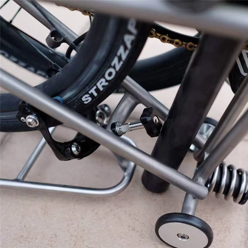 Support de stationnement pliable en titane pour vélo