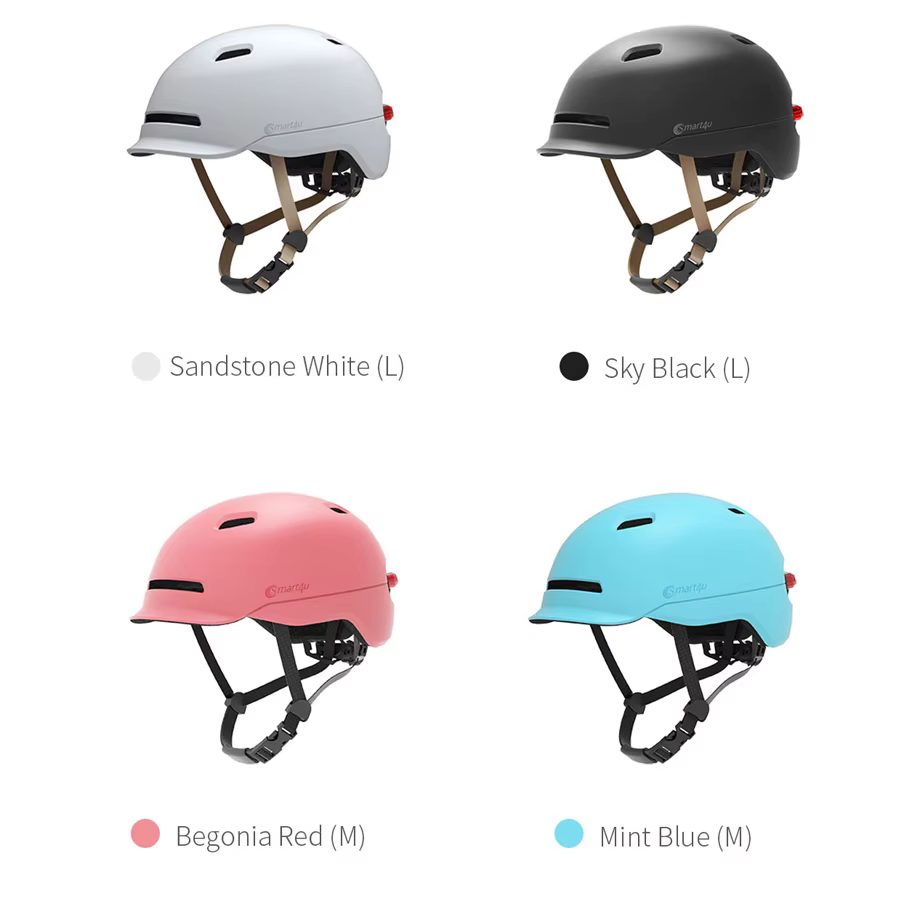 Smart4u casque de cyclisme avec feu arrière Led route