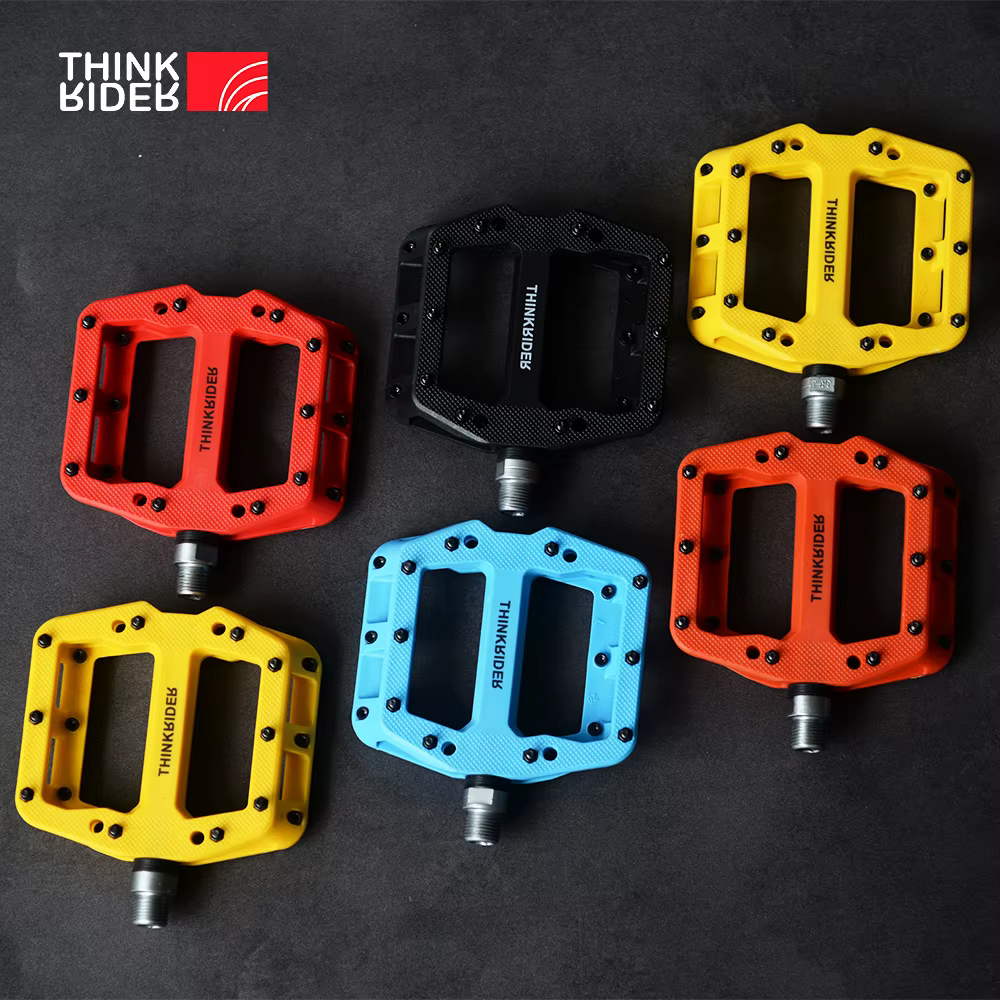 Pédales de vélo plates vtt route 3 roulements scellés