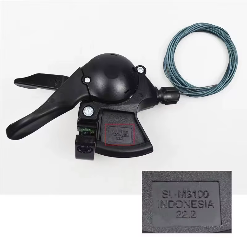 SHIMANO Alivio 9 vitesses SL M3100 droit Rapidfire Plus levier de changement de vitesse bande de serrage 9v vtt vélo