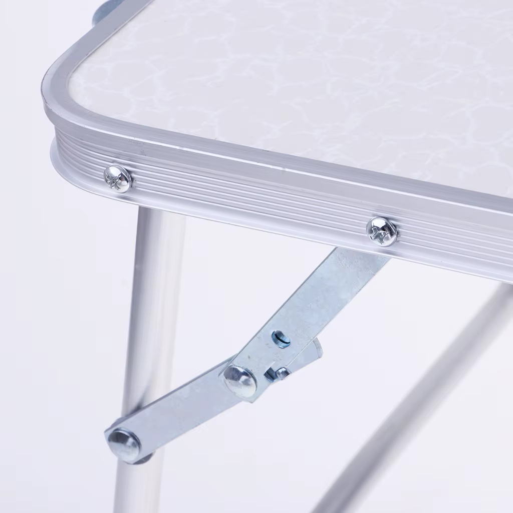 Table pliante de camping en aluminium portable, lit de service petit-déjeuner, table de pique-nique pour le camping, la randonnée, les outils d'extérieur