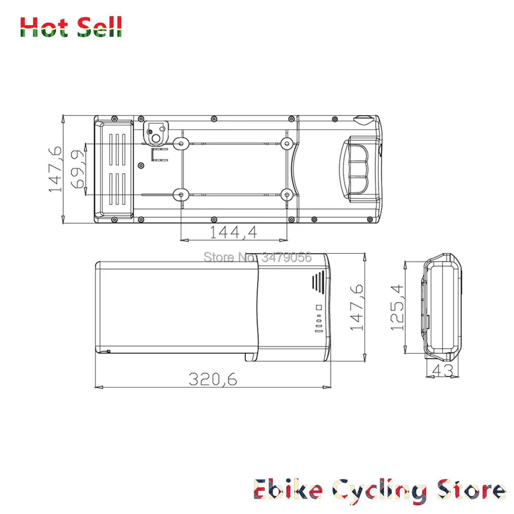 Batterie Arrière T1 Electrolux Ebike
