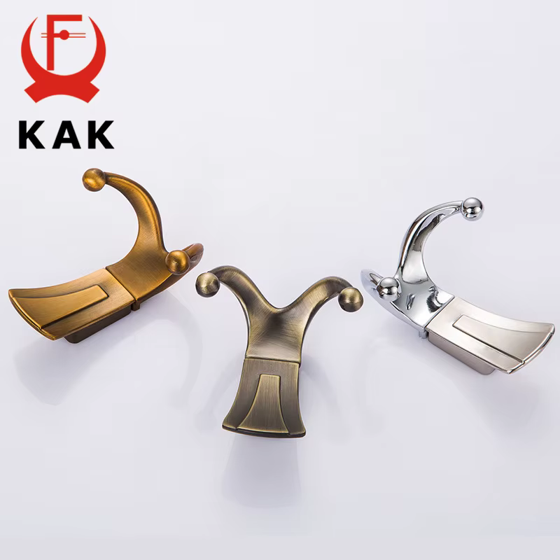 KAK – cintres muraux de salle de bain, 2 crochets pour Robe, manteau, supports muraux pour vêtements avec vis, matériel de meubles