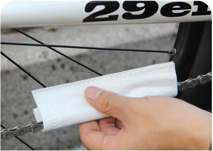CYLION – chiffon et ligne de nettoyage pour chaîne de vélo