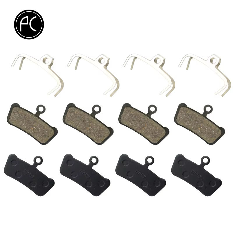 PCycling 4 paires de plaquettes de frein à disque de vélo pour Guide SRAM RSC/RS/R Avid XO E7 E9 Trail 4 Pistions vtt