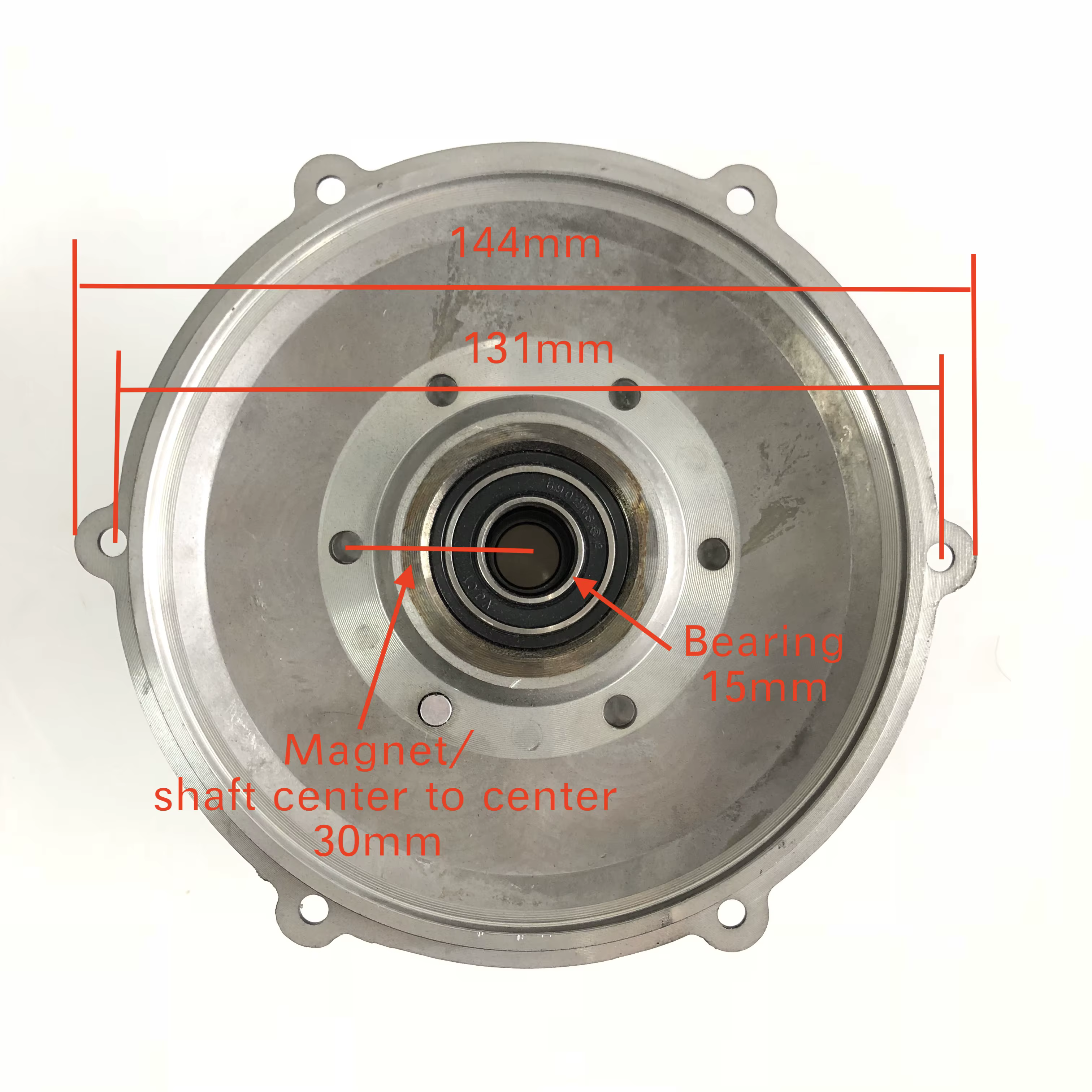 Pour moteur à moyeu engrené 350W/500W et couvercle arrière