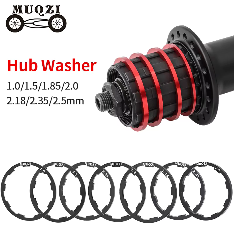MUQZI 5 pièces rondelle de moyeu de vélo 7 8 9 10 11 12 vitesses Cassette volant entretoise 1mm 1.5mm 1.85mm 2mm 2.18mm