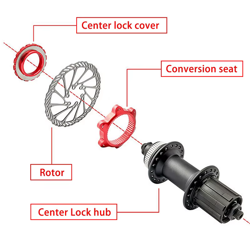 BUCKLOS – adaptateur de verrouillage central de vélo à 6 trous